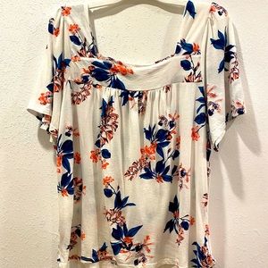 Lucky brand Floral top XL